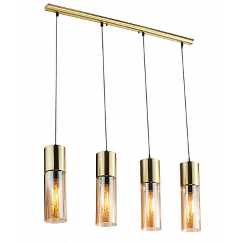 Люстра Cylinder Plafond gold 4 Золотой Янтарный Люстра Cylinder Plafond gold 4 Золотой Янтарный в Костроме | Loft Concept