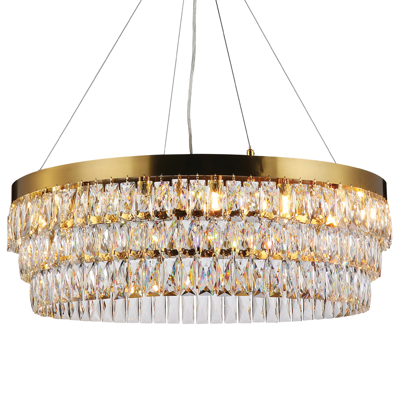 Люстра Lunet Chandelier 80 Глянцевое золото Прозрачный Люстра Lunet Chandelier 80 Глянцевое золото Прозрачный в Костроме | Loft Concept