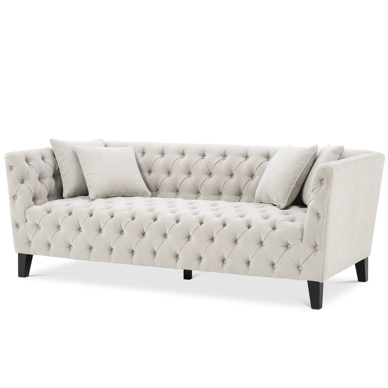 Диван Eichholtz Sofa Jason Песочный Черный Диван Eichholtz Sofa Jason Песочный Черный в Костроме | Loft Concept