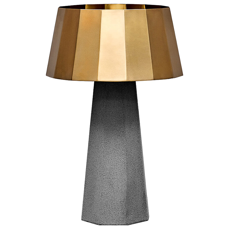 Настольная лампа Noe Concrete table lamp Серый Золотой Настольная лампа Noe Concrete table lamp Серый Золотой в Костроме | Loft Concept