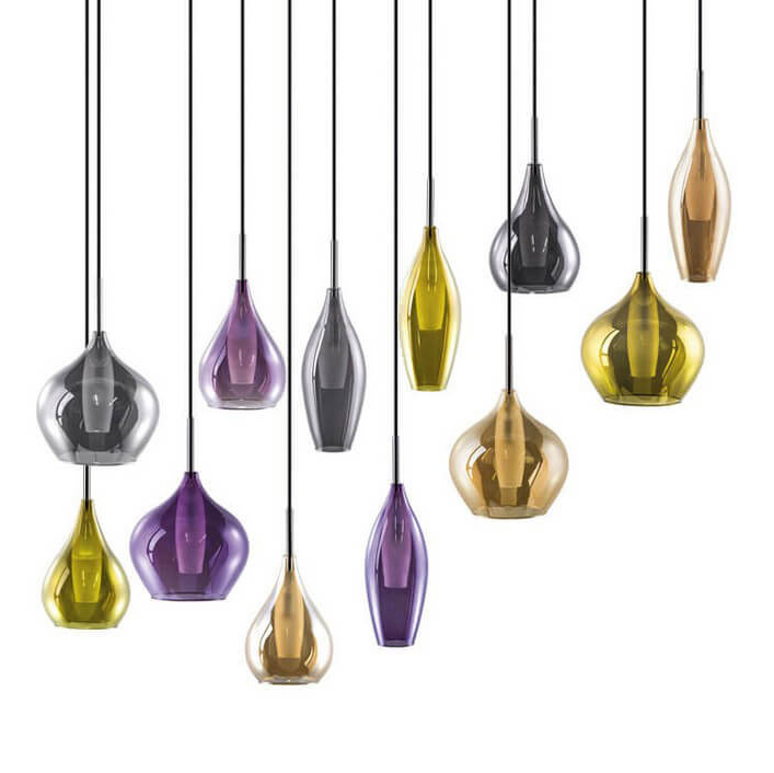 Люстра Candiano Multicolor 12 Light Мульти Хром Люстра Candiano Multicolor 12 Light Мульти Хром в Костроме | Loft Concept