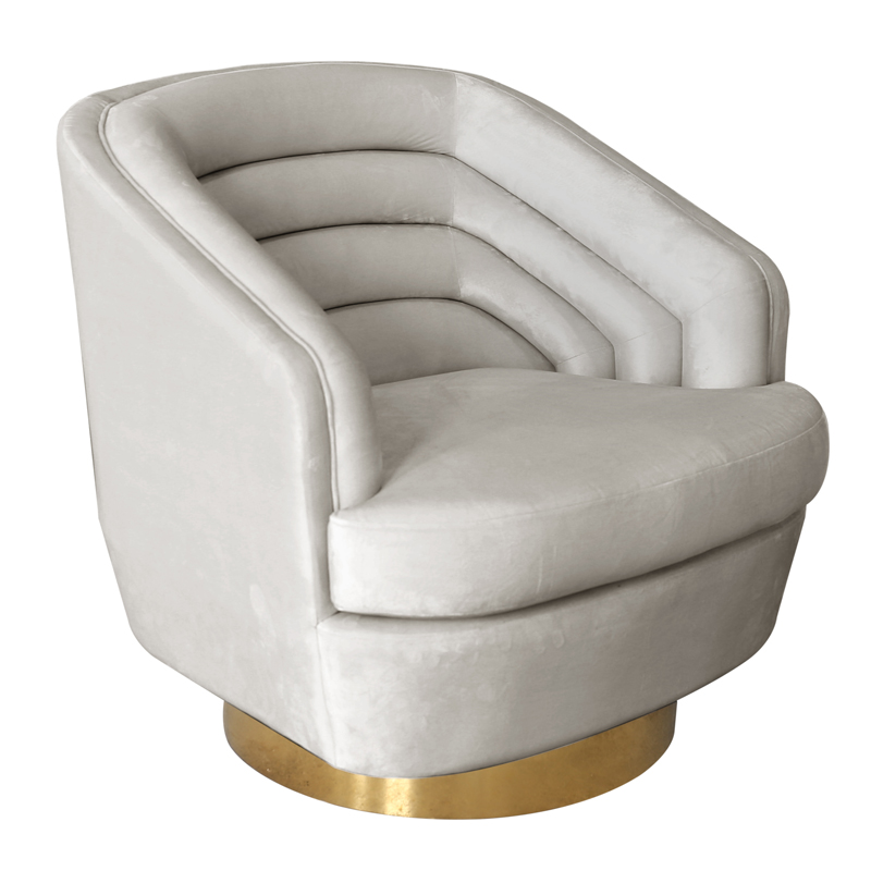 Кресло Henrietta Armchair кремовый велюр Кремовый Золотой Кресло Henrietta Armchair кремовый велюр Кремовый Золотой в Костроме | Loft Concept