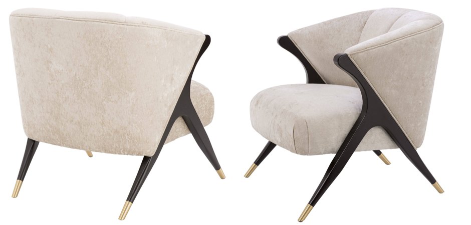 Кресло Eichholtz Chair Pavone White Кресло Eichholtz Chair Pavone White - Loft-Concept в Костроме