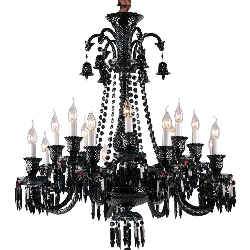 Люстра BACCARAT Zenith Midnight Chandelier 18 Черный Люстра BACCARAT Zenith Midnight Chandelier 18 Черный в Костроме | Loft Concept