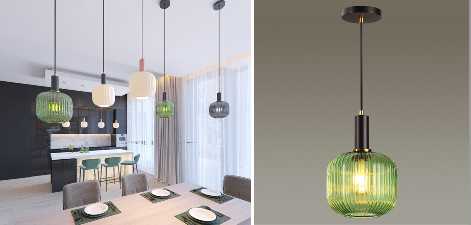 Подвесной светильник Ferm Living chinese lantern Green Подвесной светильник Ferm Living chinese lantern Green - Loft-Concept в Костроме