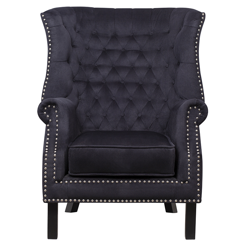 Кресло Charlie Armchair black velour Черный Кресло Charlie Armchair black velour Черный в Костроме | Loft Concept