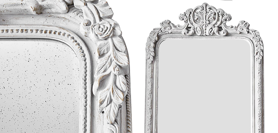 Зеркало Aged White Mirror Зеркало Aged White Mirror - Loft-Concept в Костроме