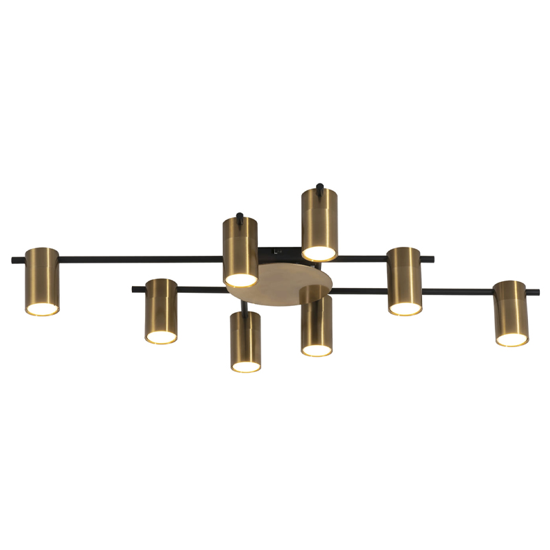Потолочный светильник Tribes Chandelier Gold Черный Золотой Потолочный светильник Tribes Chandelier Gold Черный Золотой в Костроме | Loft Concept