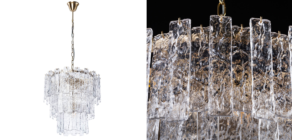 Люстра Iceberg Glass с Рельефным стеклом Люстра Iceberg Glass с Рельефным стеклом - Loft-Concept в Костроме