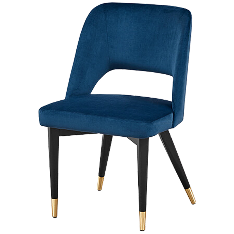 Стул Neasan Stool blue Черный Синий Латунь Стул Neasan Stool blue Черный Синий Латунь в Костроме | Loft Concept