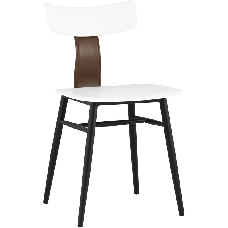 Стул ANT White Eco-Leather 2 шт Белый Коричневый Черный в Костроме | Loft Concept 