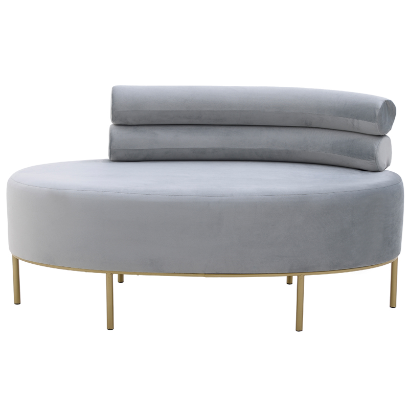 Кушетка Fening Lounge Gray Светло-серый Золотой Кушетка Fening Lounge Gray Светло-серый Золотой в Костроме | Loft Concept