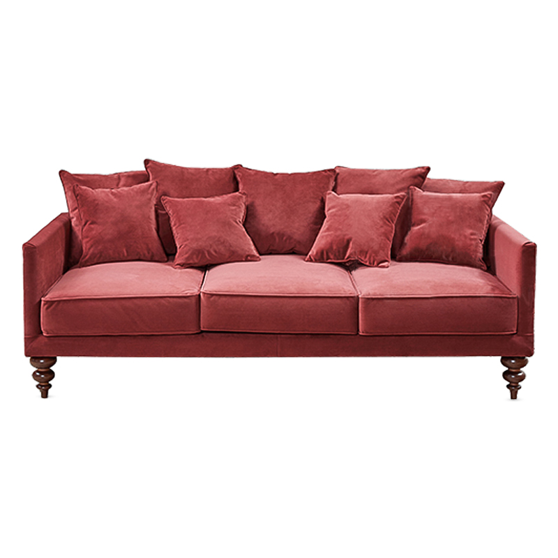 Диван Graceful Details Sofa Crimson Коричневый Малиновый (Crimson) Диван Graceful Details Sofa Crimson Коричневый Малиновый (Crimson) в Костроме | Loft Concept