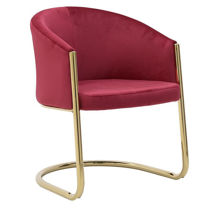Стул Imelda Chair Crimson Малиновый (Crimson) Глянцевое золото Стул Imelda Chair Crimson Малиновый (Crimson) Глянцевое золото в Костроме | Loft Concept