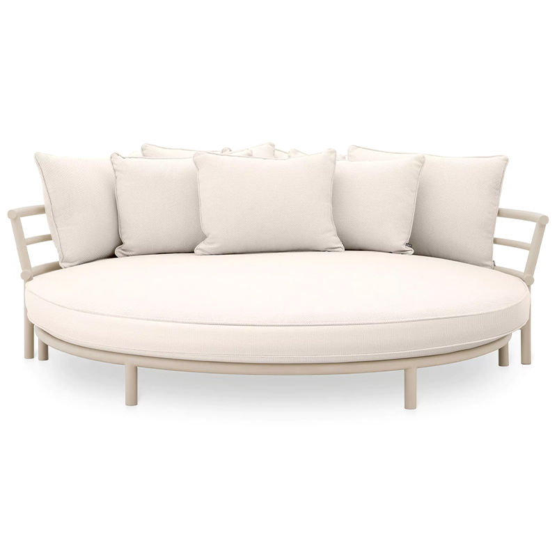 Диван Eichholtz Sofa Laguno Round Бежевый Молочный Диван Eichholtz Sofa Laguno Round Бежевый Молочный в Костроме | Loft Concept