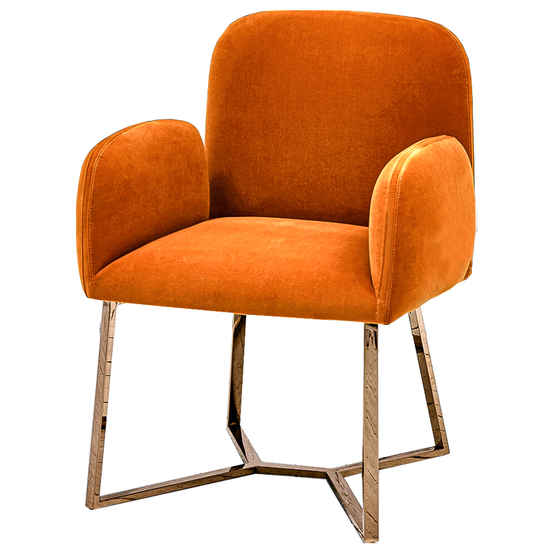 Стул Clifford Stool Orange Оранжевый Розовое золото Стул Clifford Stool Orange Оранжевый Розовое золото в Костроме | Loft Concept