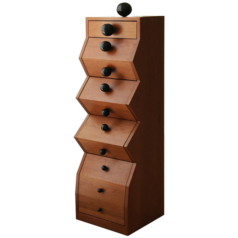 Комод Garton Wooden Forms Chest Of Drawers Коричневый Черный Комод Garton Wooden Forms Chest Of Drawers Коричневый Черный в Костроме | Loft Concept