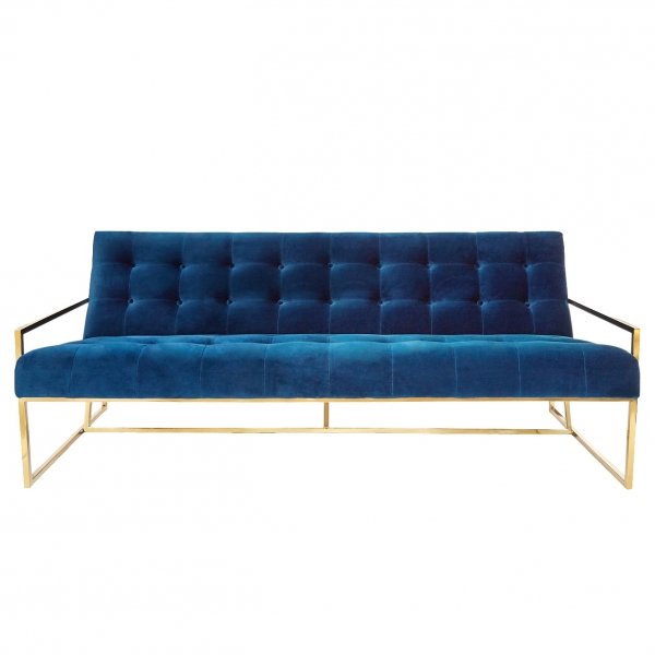 Софа Navy Velvet Apartment Sofa Софа Navy Velvet Apartment Sofa в Костроме | Loft Concept