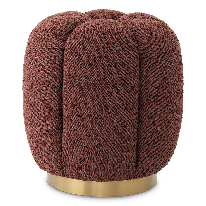 Пуф Eichholtz Stool Orchanic Boucle Rouge Бургундский красный Латунь Пуф Eichholtz Stool Orchanic Boucle Rouge Бургундский красный Латунь в Костроме | Loft Concept