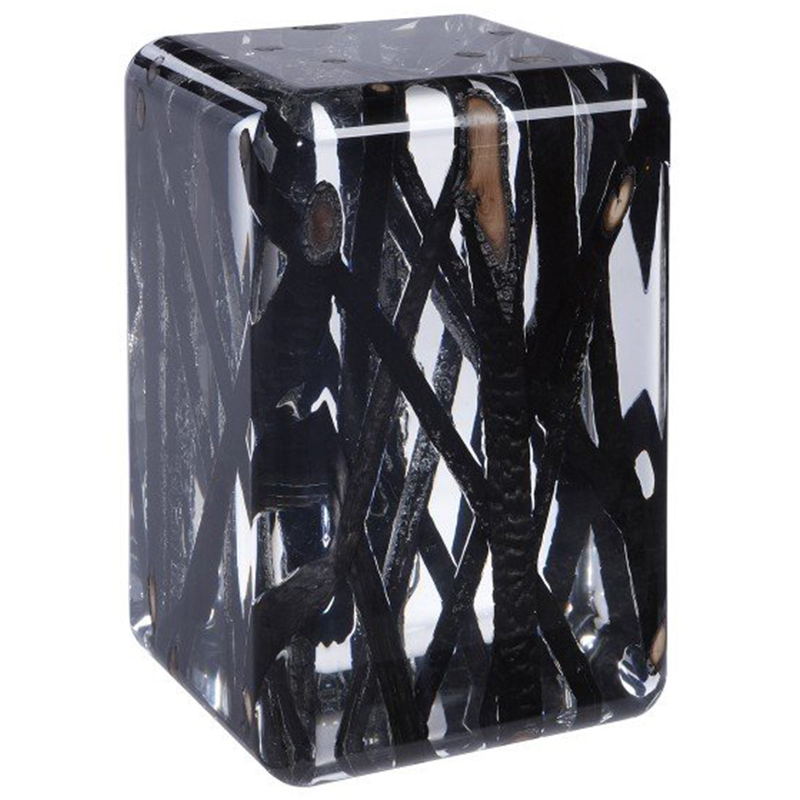 Дизайнерский Стол KISIMI ICE burned Occasional table Прозрачный Черный Дизайнерский Стол KISIMI ICE burned Occasional table Прозрачный Черный в Костроме | Loft Concept