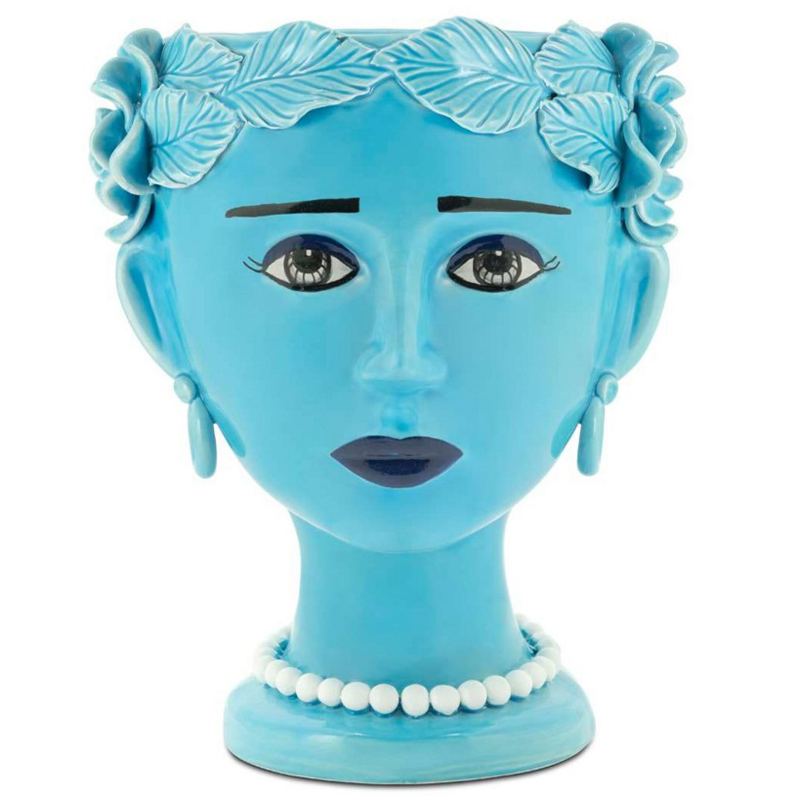 Ваза Vase Selva Blissful Turquoise Бирюзовый Ваза Vase Selva Blissful Turquoise Бирюзовый в Костроме | Loft Concept