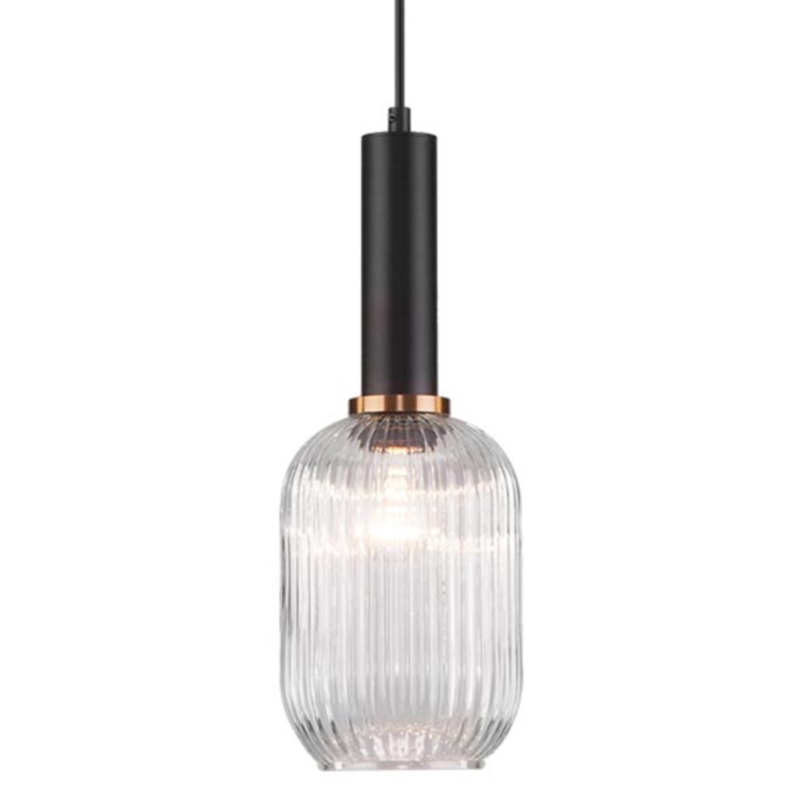 Светильник Ferm Living chinese lantern Сlear II Прозрачное Стекло Черный Светильник Ferm Living chinese lantern Сlear II Прозрачное Стекло Черный в Костроме | Loft Concept