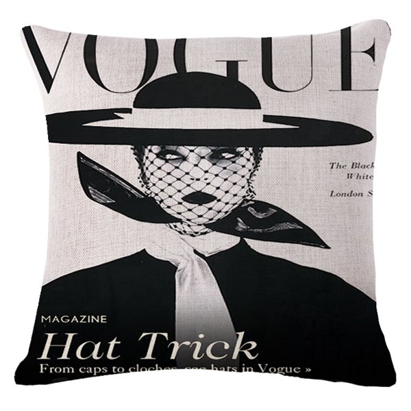 Декоративная подушка VOGUE II Черно-белый Декоративная подушка VOGUE II Черно-белый в Костроме | Loft Concept