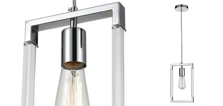 Подвесной светильник Transparent Strips Chromium One Подвесной светильник Transparent Strips Chromium One - Loft-Concept в Костроме