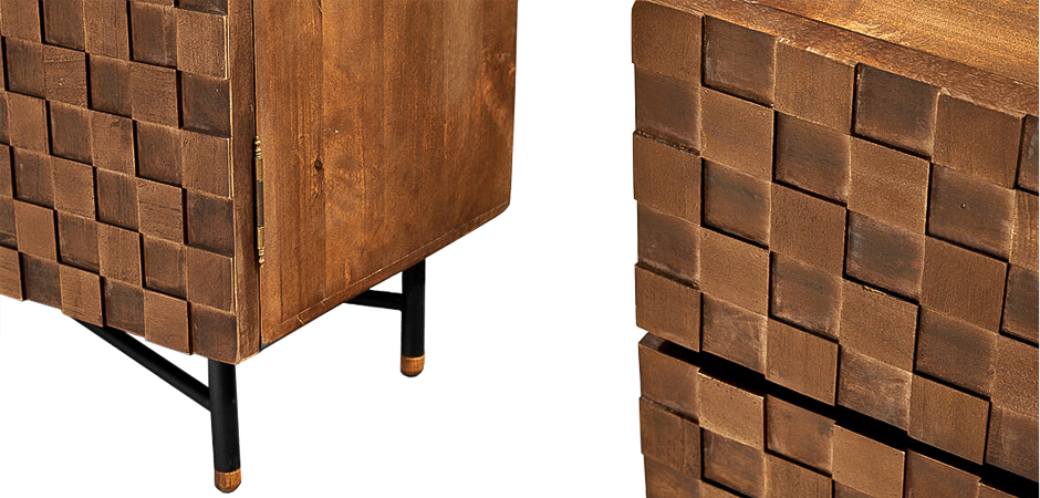 Комод в стиле Лофт Cells Wood Commode Комод в стиле Лофт Cells Wood Commode - Loft-Concept в Костроме