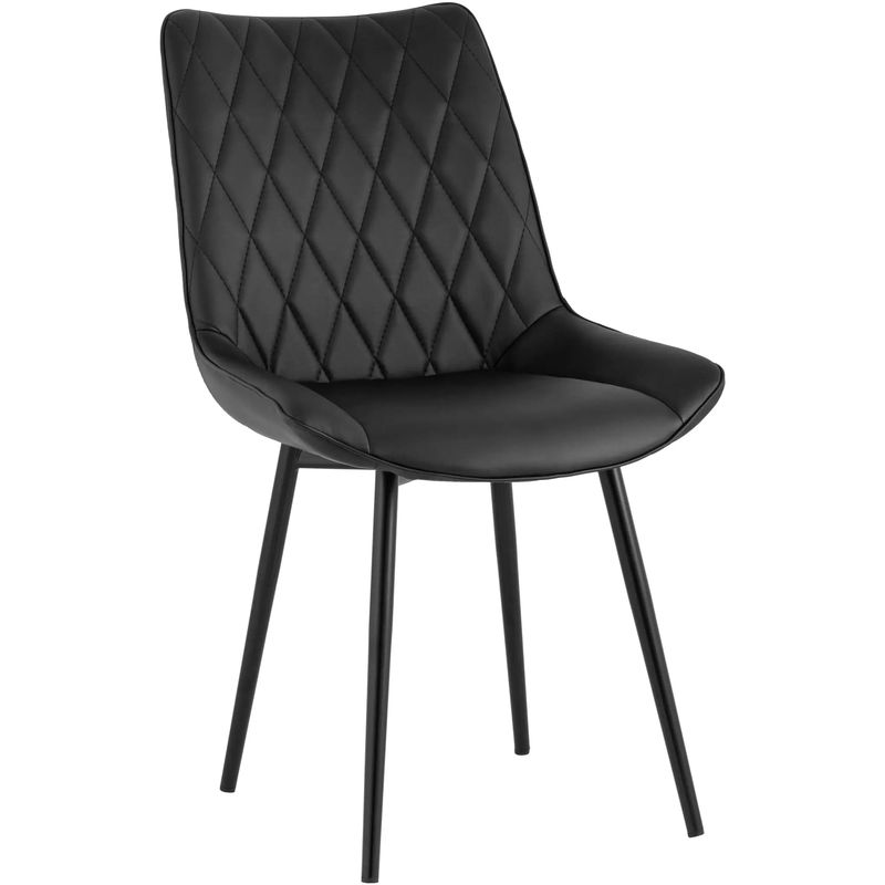 Стул Seoul S Chair Черная Экокожа Черный Стул Seoul S Chair Черная Экокожа Черный в Костроме | Loft Concept