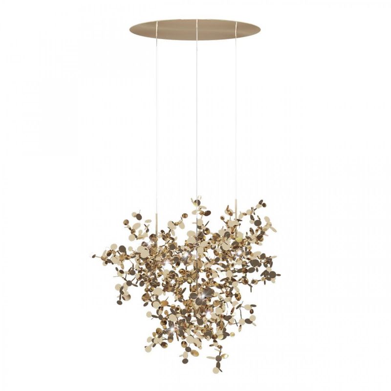 Люстра Terzani Argent Suspension Gold Pendant lamp диаметр 85 Золотой Люстра Terzani Argent Suspension Gold Pendant lamp диаметр 85 Золотой в Костроме | Loft Concept