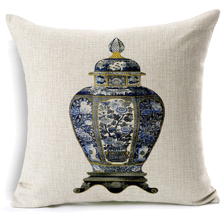 Декоративная подушка Blue Vase Декоративная подушка Blue Vase в Костроме | Loft Concept