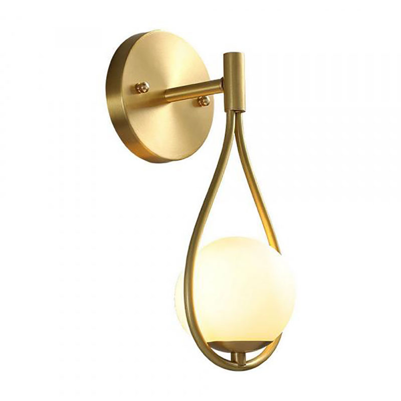 Бра Drop Pearls с Плафоном Gold Золотой Белый Бра Drop Pearls с Плафоном Gold Золотой Белый в Костроме | Loft Concept