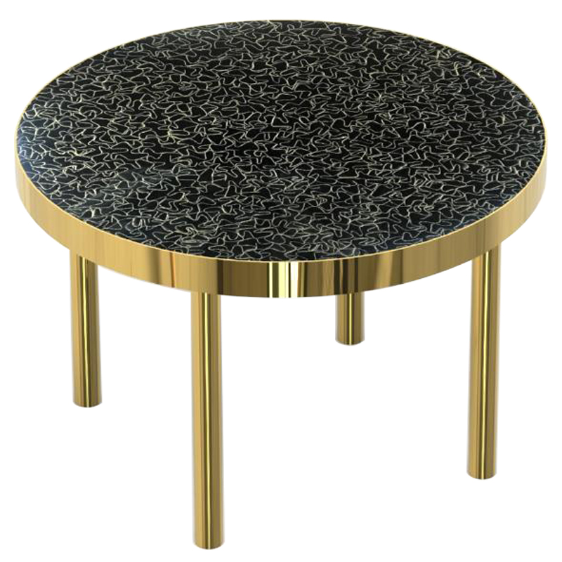 Журнальный столик BLACK BRASS Черный Латунь Журнальный столик BLACK BRASS Черный Латунь в Костроме | Loft Concept