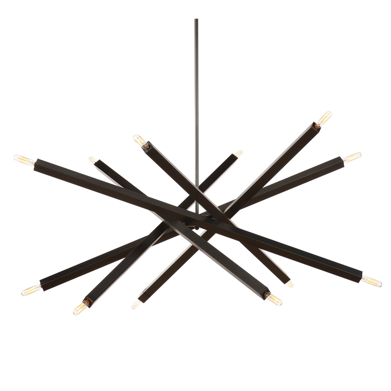 Люстра Blathmac Black Chandelier Черный Люстра Blathmac Black Chandelier Черный в Костроме | Loft Concept