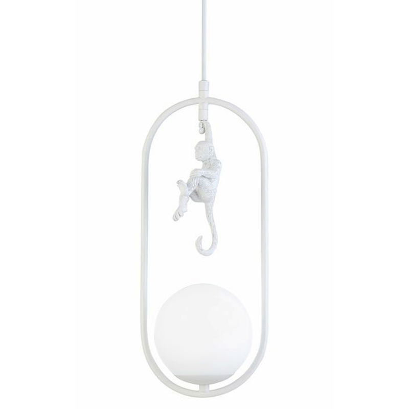 Подвесной светильник Hanging Monkey over Белый Подвесной светильник Hanging Monkey over Белый в Костроме | Loft Concept