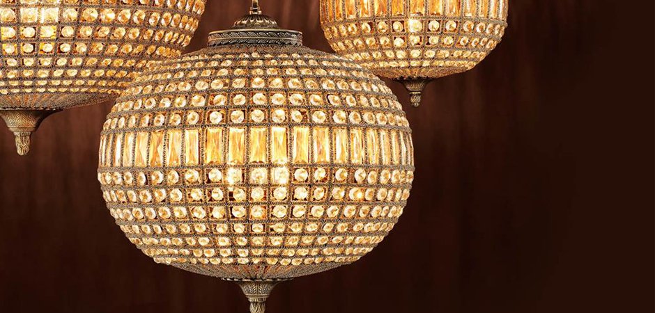 Люстра Chandelier Kasbah Oval M Brass Люстра Chandelier Kasbah Oval M Brass - Loft-Concept в Костроме