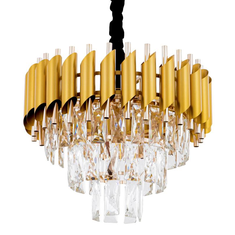 Многоярусная люстра Empire Crystal Gold&Silver Серебряный Золотой Многоярусная люстра Empire Crystal Gold&Silver Серебряный Золотой в Костроме | Loft Concept