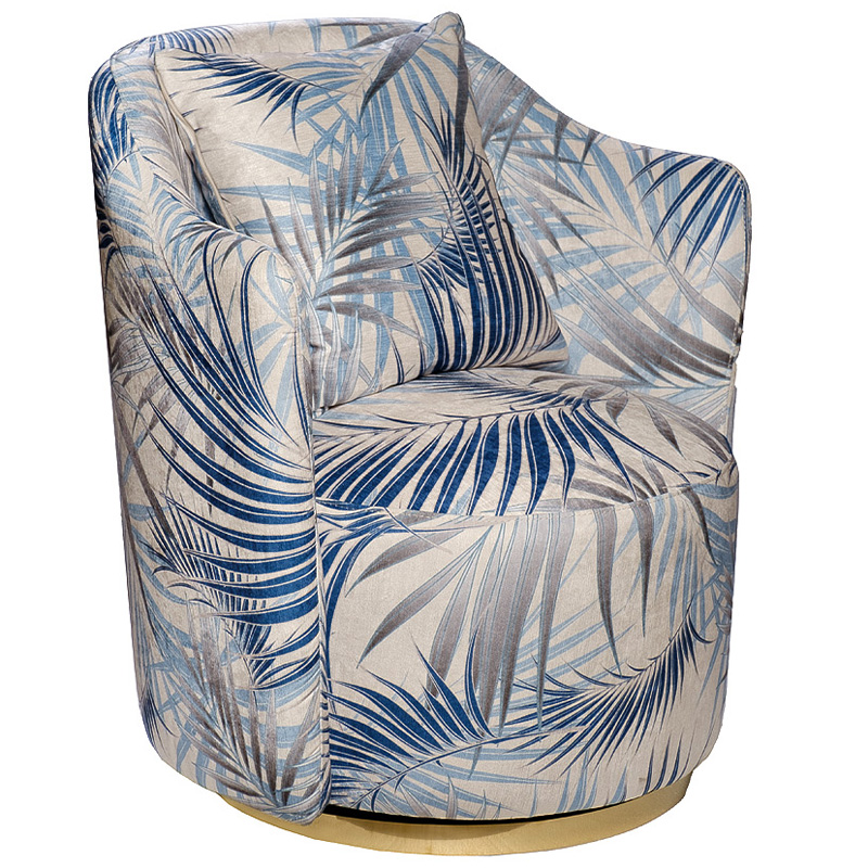 Кресло Foliage Grey Armchair Серый Бежево-серый Синий Голубой Золотой Кресло Foliage Grey Armchair Серый Бежево-серый Синий Голубой Золотой в Костроме | Loft Concept