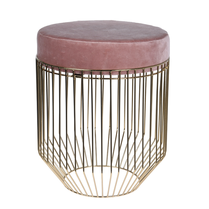 Пуф Rods Silhouette Puff Dusty Pink Дымчатая Роза Золотой Пуф Rods Silhouette Puff Dusty Pink Дымчатая Роза Золотой в Костроме | Loft Concept
