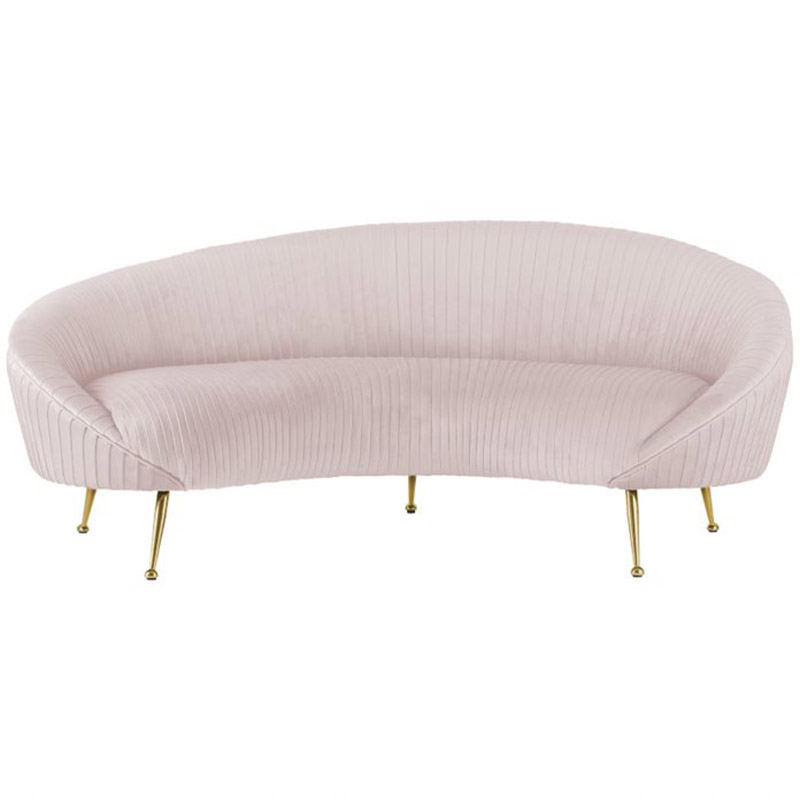 Диван Pebernat Lounge Sofa light pink Золотой Розовый пастельный Диван Pebernat Lounge Sofa light pink Золотой Розовый пастельный в Костроме | Loft Concept