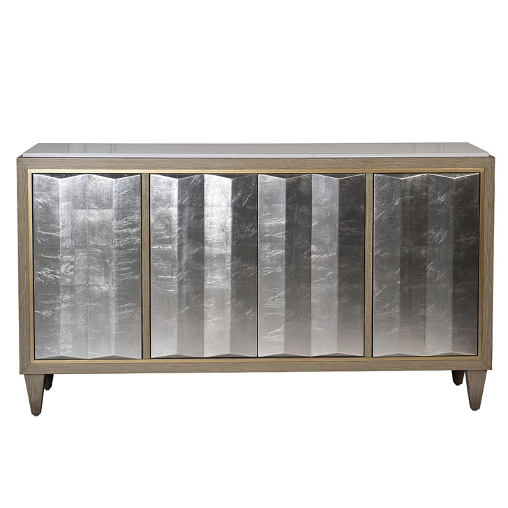 Комод Fold Pattern Commode Бежево-серый Белый Комод Fold Pattern Commode Бежево-серый Белый в Костроме | Loft Concept