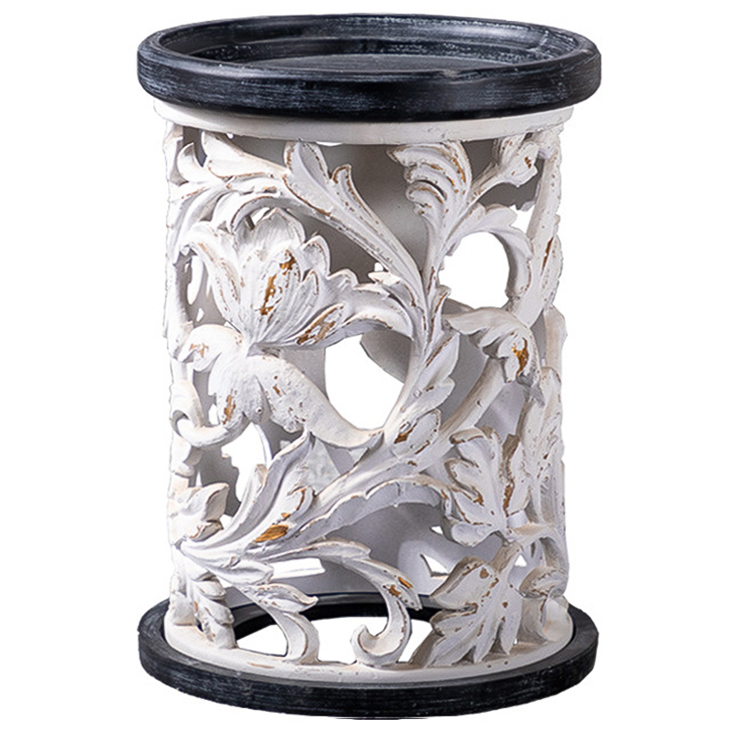 Приставной стол Fleurette Provence Black White Side Table 42 Белый Черный Золотой Приставной стол Fleurette Provence Black White Side Table 42 Белый Черный Золотой в Костроме | Loft Concept