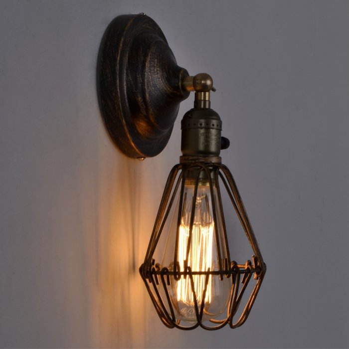 Бра Loft Cage Pendant Бронза Черный Бра Loft Cage Pendant Бронза Черный в Костроме | Loft Concept