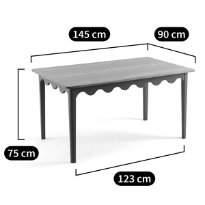 Деревянный обеденный стол Wavy Wooden Dining Table Green Деревянный обеденный стол Wavy Wooden Dining Table Green в Костроме