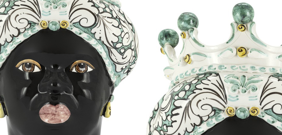 Ваза VASE MORO LADY CROWN turquoise Ваза VASE MORO LADY CROWN turquoise - Loft-Concept в Костроме