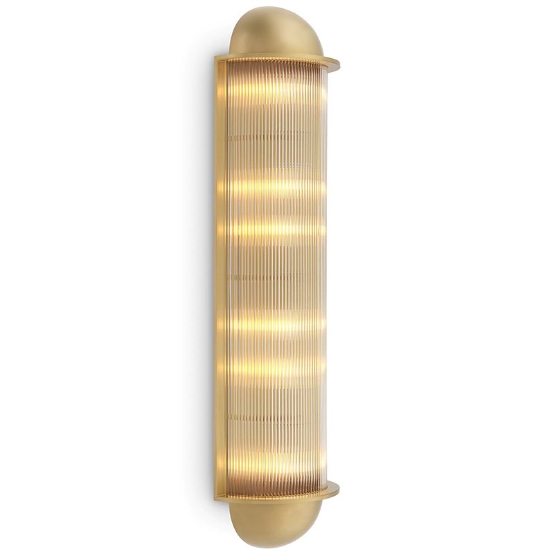 Настенный светильник Eichholtz Wall Lamp Paolino Латунь Прозрачное Стекло Настенный светильник Eichholtz Wall Lamp Paolino Латунь Прозрачное Стекло в Костроме | Loft Concept