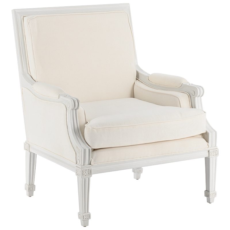 Кресло French Provence Armchair Ferrand ivory Белый ivory ( слоновая кость ) Кресло French Provence Armchair Ferrand ivory Белый ivory ( слоновая кость ) в Костроме | Loft Concept
