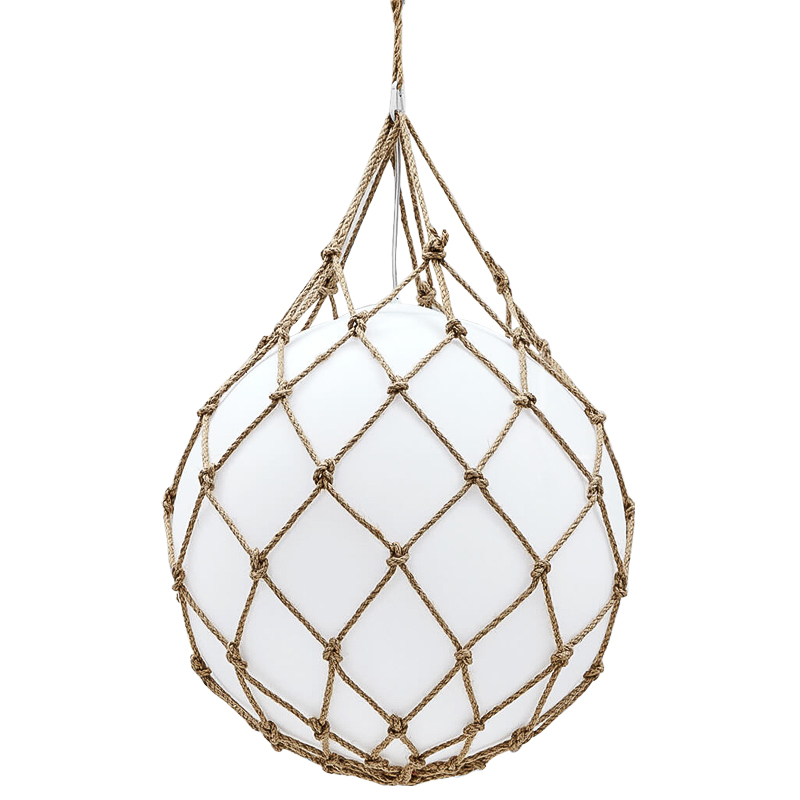 Подвесной светильник Ball in Net Pendant Белый Бежевый Подвесной светильник Ball in Net Pendant Белый Бежевый в Костроме | Loft Concept