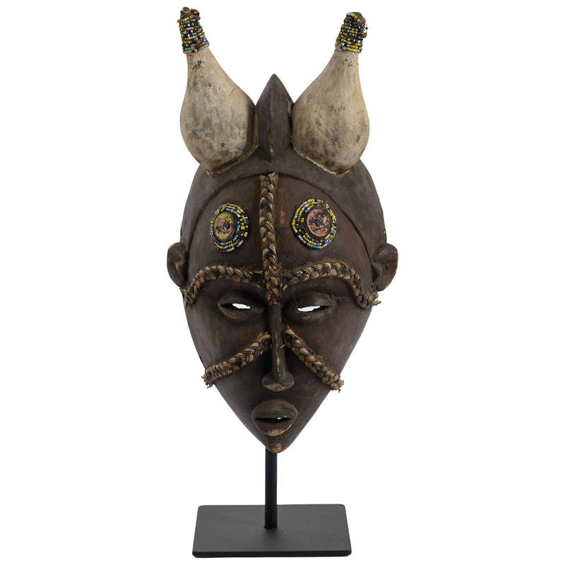 Маска African Mask Asita Коричневый Мульти Черный Маска African Mask Asita Коричневый Мульти Черный в Костроме | Loft Concept